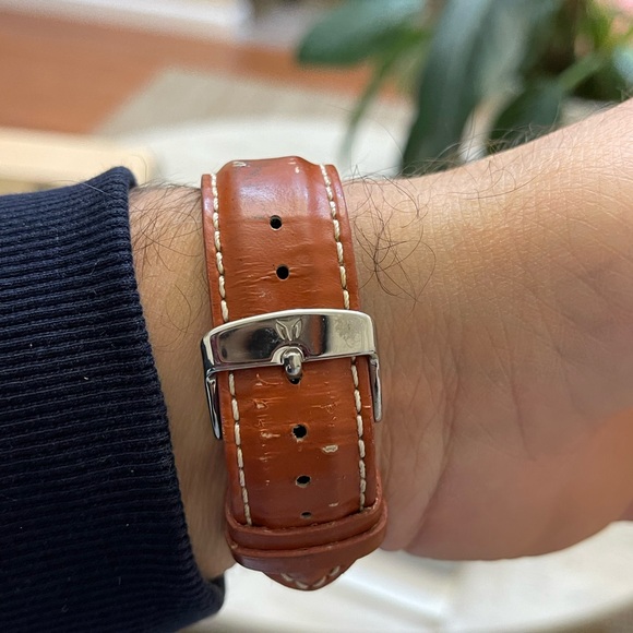 TechnoMarine Red Square Watch RSQC26 quartz chronograph 42mm mens Swiss Parts - Picture 3 of 12